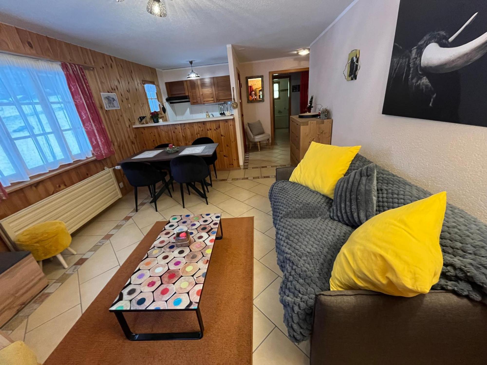 L'Hérensarde, bel appartement avec jardin-terrasse et garage Evolène Exterior foto
