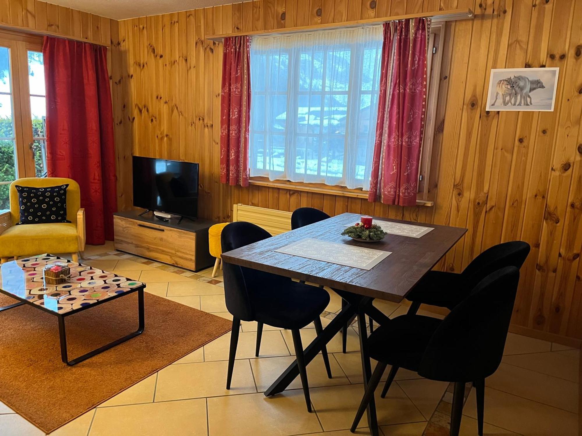 L'Hérensarde, bel appartement avec jardin-terrasse et garage Evolène Exterior foto